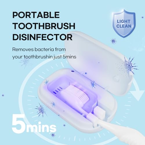 HubiCare Toothbrush Case, Spring Pastel Color Portable Mini Toothbrush Covers with Holder, Rechargeable Travel Home Toothbrush and Holder, Cleaner Case for All Electric & Manual Toothbrushes (Yellow) - color: Yellow