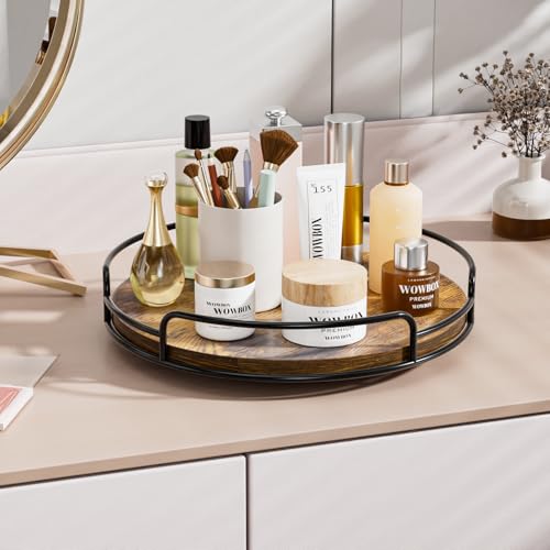 WOWBOX 12" Wood Lazy Susan Turntable Organizer for Cabinet, Pantry & Counter - size: 12"
