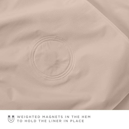 Bath Bliss 2 Pack PVC Heavy Weight Shower Curtain Liner | 4G | 70" x 72" | Rust Resistant Copper Grommets | Magnetic Hem | Taupe - color: Taupe