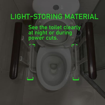 Toilet Safety Rails for Seniors - Toilet Safety Frame with Dual Pillars, Waterproof Nighttime Reflective Base, 3-Speed Height Adjustment (Brown, Double Pillar) - color: Brown