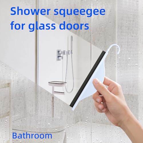 Small Shower Squeegee for Glass Doors,Squeegee for Shower Glass,mini Bathroom Squeegee for Window