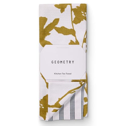 GEOMETRY Kitchen Tea Towels - Quick Dry Microfiber Dish Towels for Kitchen - Marrow 18" x 30" - 1 Pack - color: Harvest, style: Kitchen Towel - Double