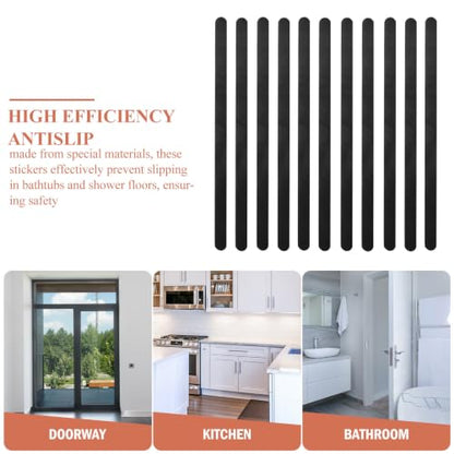 balacoo 24pcs Non Slip Bathtub Strips Anti Slip Shower Stickers Pe Material No Residue Installation Easy Application for Bathtub and Stairs Safety Bathroom Decor
