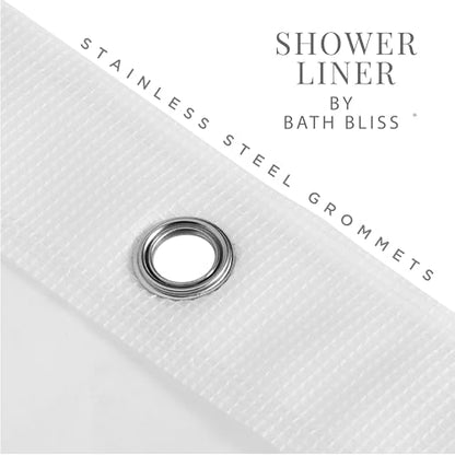 Bath Bliss 2 Pack PEVA Hotel Grade Shower Curtain Liner | 8G | 70"x 72" | Stainless Steel Grommets |Weighted Magnetic Hem |Super Clear - color: Super Clear