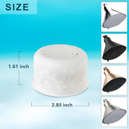 Cartridge Compatible with All Canopy Fixed & Handheld Filtered Shower Head | Replacement Shower Filter For Hard Water, 2 Pcs