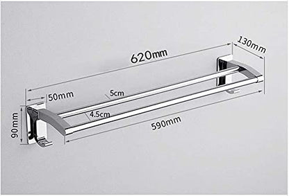 Towel Rack Handrail Grab Railshome Bathroom Safety Handicap Bar Wall Mounted Toilet Handrailswith Double Polebathroom Bars for Elderly D