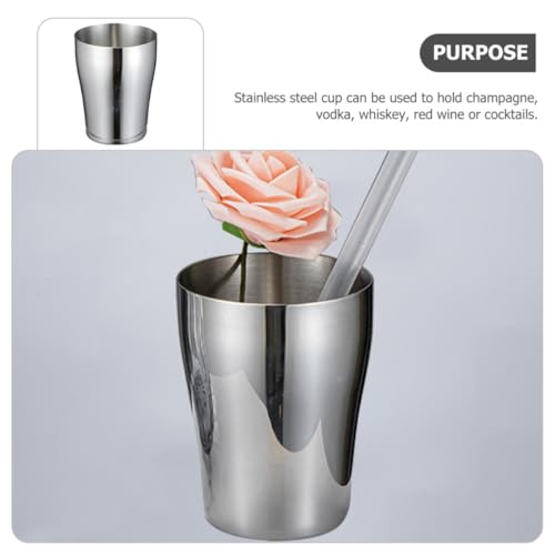 Stainless Steel Tooth Cup 500ml Rinsing Cup for Brushing Teeth with Smooth Surface and Easy to Clean Design Suitable for Theme Party and Daily Use