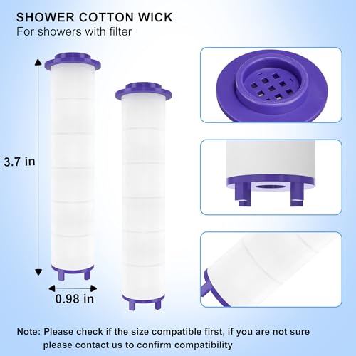 12 Pieces Hydro Jet Shower Head Filter, High Pressure Handheld Vortex Turbo Fan Shower Heads Filter
