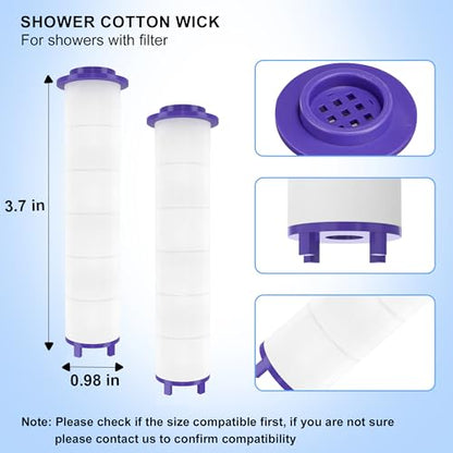12 Pieces Hydro Jet Shower Head Filter, High Pressure Handheld Vortex Turbo Fan Shower Heads Filter
