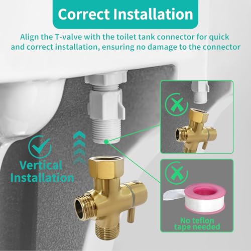 BARROCK Bidet Sprayer for Toilet, Handheld Jet Spray for Existing Toilets with Bidet Hose, Adjustable Water Pressure Muslim Shower, Stainless Steel Cloth Diaper/Feminine Wash Sprayer Brushed Gold - color: Brushed Gold