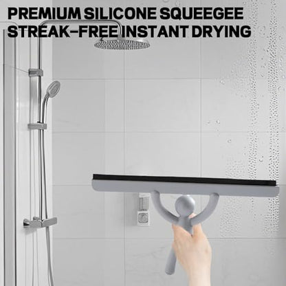 Shower Squeegee for Glass Doors, Window Squeegee for Shower Glass Cleaning