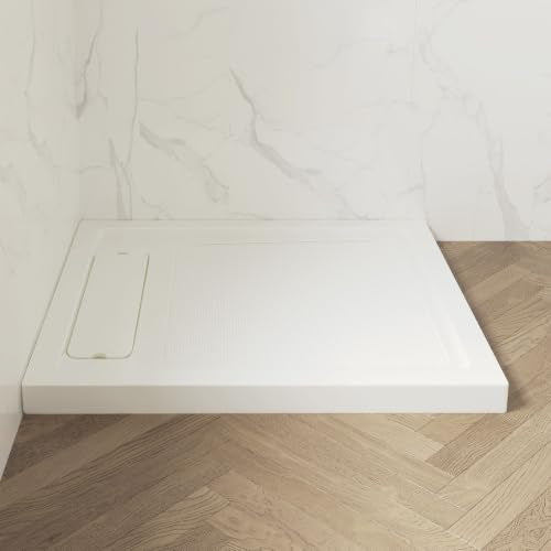 OVE Decors 40x36" Shower Base, White - size: 40 x 36, style: Side Drain