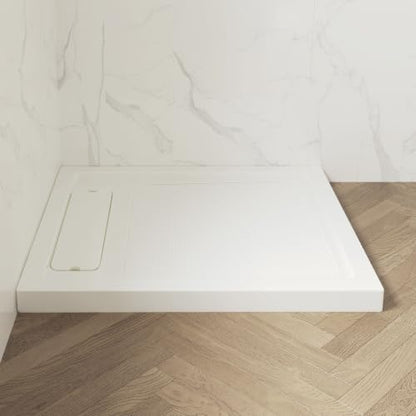 OVE Decors 40x36" Shower Base, White - size: 40 x 36, style: Side Drain