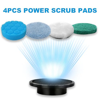 Brush Heads Set, 5 Pack 4 inches Cordless Electric Spin Scrubber Replaceable Brush Heads for Household Cleaning Brushes/Bathroom/Floor/Tile/Car - style: 5 PACK
