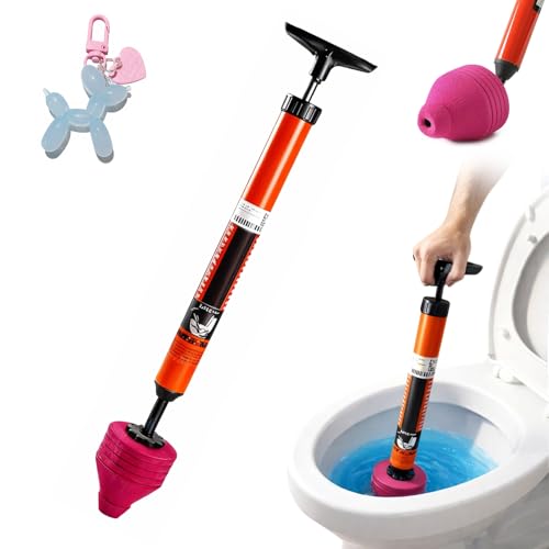 High Pressure Air Toilet Plunger, Heavy Duty Unclogger for Bathroom, Powerful Clog Remover Tool Alternative to Drain Snake (1PC)