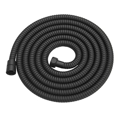 RUMOSE 118 inches Extra Long Shower Hose, Black | Shower Head Extension Hose, Attachment Flexible Handheld Shower Sprayer Hose, Stainless Steel Shower Tube - color: Black, size: 118"