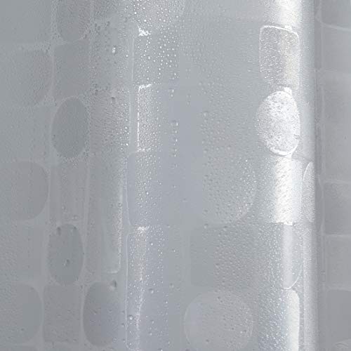 Short Clear Shower Curtain Liner 60 Inch Long, Waterproof Plastic Bathroom Curtain Liners, Semi Transparent, Hotel Quality, Machine Washable, 72 X 60 Inch - color: 3d-semi Sheer, size: 72"W x 60"L (Pack of 1)