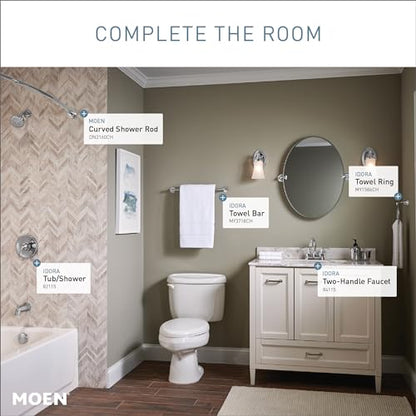 Moen Idora Chrome Two-Handle Centerset Bathroom Sink Faucet with Drain Assembly, 84115 (Pack of 2) - color: Chrome, size: 4 Inch Centerset (Pack of 2)