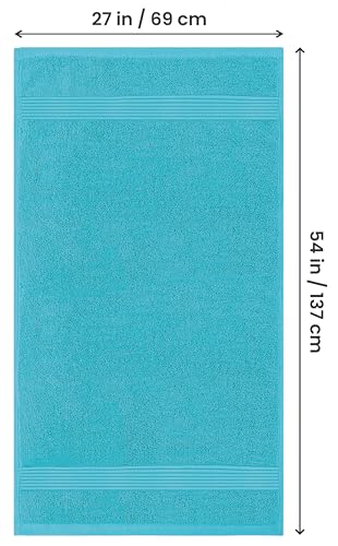 Utopia Towels Luxurious Bath Towels Set, 27x54 in, 4 Pack, Soft, Turquoise | Soft Luxurious Ring Spun Cotton Bath Towels - Lightweight, Highly Absorbent, Quick-Drying, Ideal for Daily Use - color: Turquoise