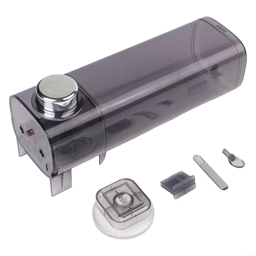 Wall-Mounted Soap Dispenser, 450ml Suction Cup No Drill Installation Gel Dispenser PET Material Space Saving Design for Bathroom Shower(Transparent Gray) - size: Transparent gray