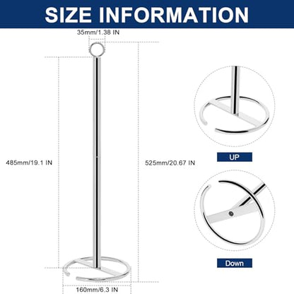 NearMoon Bath Toilet Paper Holder Stand, Freestanding Tissue Paper Storage with Reserve, Space Toilet 4 Rolls Holder for Bathroom/Kitchen Countertop-All Metal (2 Pack, Chrome Finish) - color: Chrome Finish