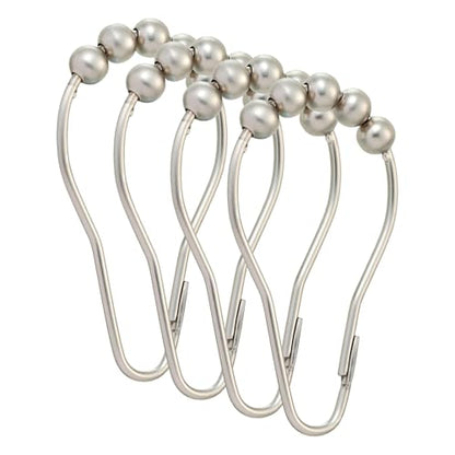Moen SR2100BN Shower Curtain Rolling Rings, Pack of 48, Brushed Nickel - color: Brushed Nickel, size: 0.4 (Pack of 4)