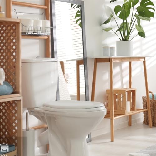 Round Soft Close Toilet Seat Comfortable Potty Seat Toilet Soft Lid Quick-Release Bathroom Replacement Cover Seats for Bathroom Seats Standard Toilets