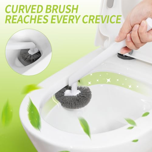 IVYROLL Toilet Brush and Plunger Set Hidden | S-Shaped Toilet Brush Plunger Combo, Perfect for Homes, Apartments & Bathrooms