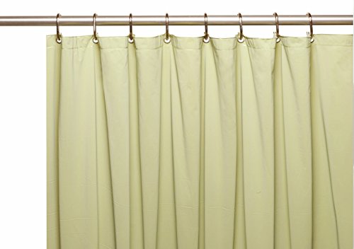 Elegant Home Heavy Duty Vinyl Shower Curtain Liner with 12 Metal Grommets (Willow Green) - color: Willow Green