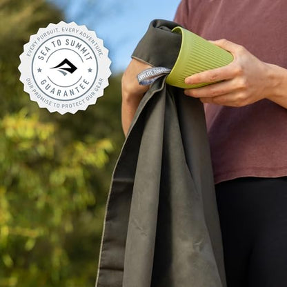 Sea to Summit Drylite Towel, Lightweight Camping and Travel Towel - color: Beluga, size: X-Large
