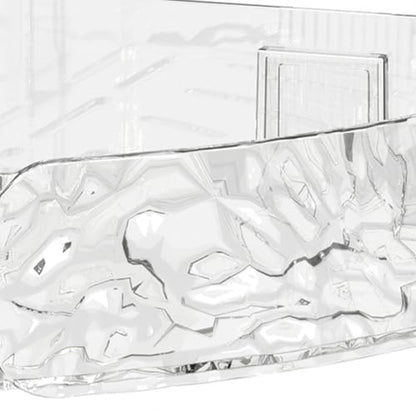 YWBL-WH Wall Mount Corner Shelf, Space Saving Bathroom Kitchen Floating Shelf with Raised Guard Rails for Home Decor Storage