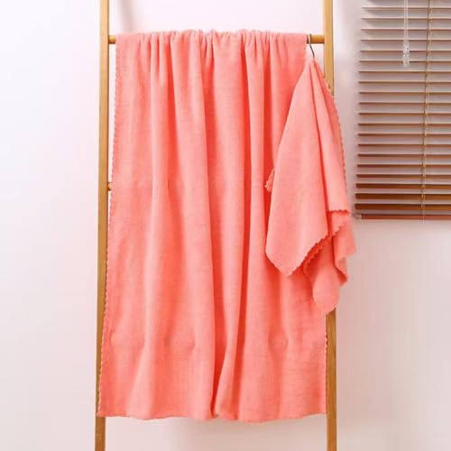 Ultra-Soft Bath Towel (70cm x 140cm) - Quick-Drying, Superfine Fiber Coral Fleece Towel with High Water Absorption, Suitable for Bathing, Fitness, Bathroom Use, Sports, Yoga, Travel