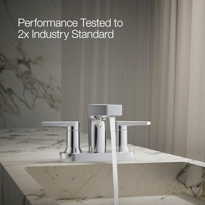 Kohler 97031-4-BN Taut® Centerset Bathroom Sink Faucet, 1.2 gpm, Vibrant Brushed Nickel - color: Vibrant Brushed Nickel