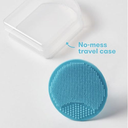 Frida Baby DermaFrida SkinSoother Baby Bath Brush, Baby Essentials, 1 Pack | Cradle Cap Brush for Babies, Baby Essential for Dry Skin, Cradle Cap Treatment and Eczema - style: SkinSoother 1ct