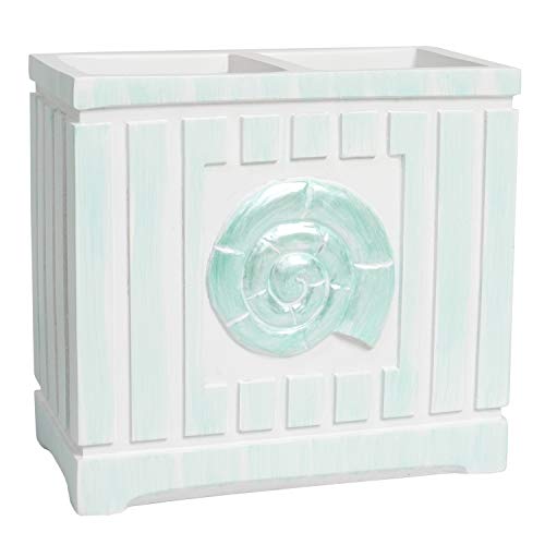 Sweet Home Collection Bathroom Accessories Sets Unique Collections Modern Classic Contemporary Decorative Beautiful Designs Bath Shower Tub Décor, Toothbrush Holder, Beach Shells (Pack of 1) - color: Beach Shells, size: 1 Piece - Toothbrush Holder
