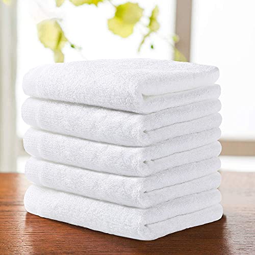 Yoofoss Luxury Washcloths Towel Set 10 Pack Baby Wash Cloth for Bathroom-Hotel-Spa-Kitchen Multi-Purpose Fingertip Towels & Face Cloths - White - color: White