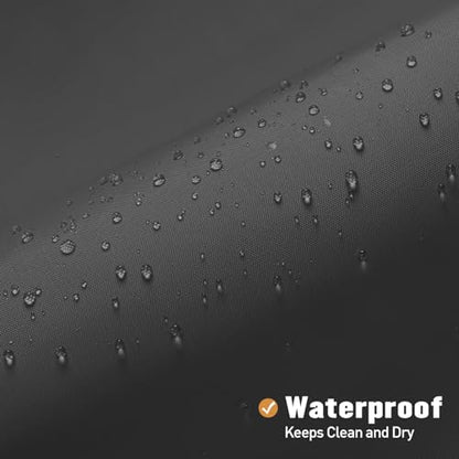 MitoVilla Stall Half Size Shower Curtain Liner, 36 x 72 Inch Fabric Bath Curtain Liner for Modern Hotel, Dark Grey Shower Liners, Washable & Water Repellent - color: Fabric - Dark Grey, size: 36"W x 72"L (Pack of 1)
