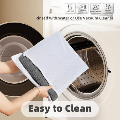 TYUU Bathroom Rugs Non Slip Washable, Super Absorbent Thin Bath Mat Quick Dry Low Pile Bathroom Rug, Dark Grey 24"x47" - color: Dark Grey, size: 2' X 3'11" (Rectangular)