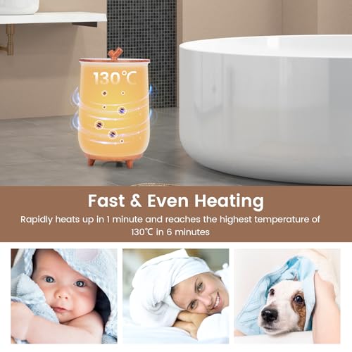S AFSTAR 23L Towel Warmers for Bathroom - Large Luxury Towel Warmer Bucket with 3 Heat Modes, 4 Timer Settings, Fragrance Disc Holder, Auto Shut Off, Towel Heater for Blankets, Bathrobes (Coffee) - color: Coffee