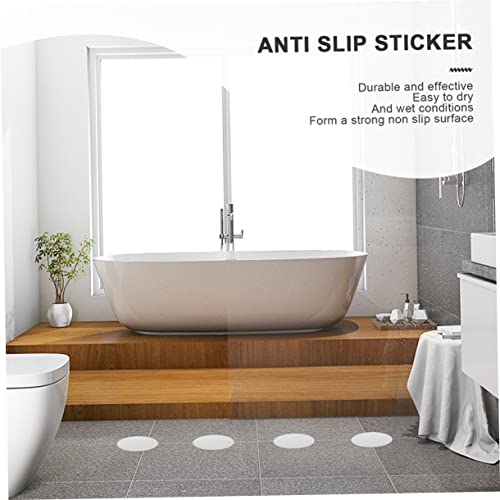 VOSAREA 20Pcs Slip Transparent Shower Stickers Round Safety Stickers for Bathtubs Stairs Pools Easy Installation Strong Adhesion Slip Protection