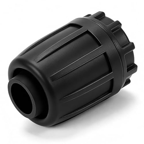 12 Pack 1/2 Inch Drip Irrigation End Plug Fittings (1/2" ID x 0.6-0.65" OD), 1/2'' Dripline Barbed End Cap Connectors with Anti-Drop Lock Nuts for Garden Lawn Irrigation System Connection - size: 1/2" Nut Plug-12P