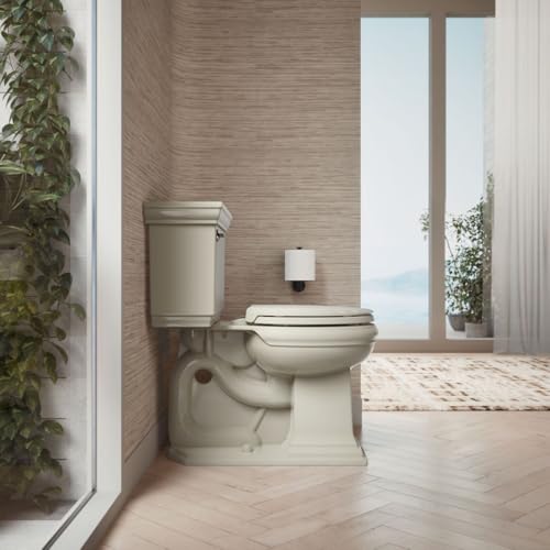 KOHLER 4639-RL-G9 Cachet ReadyLatch Round Toilet Seat Soft Close, Sandbar (Pack of 2) - color: Sandbar, size: Round (Pack of 2)