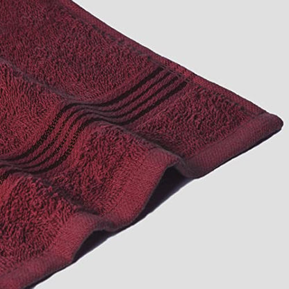 Ultra Soft Cotton Washcloths, Contains 12 Piece Face Cloths 12x12 inch, Ideal for Everyday use Face Towels, Compact & Lightweight Multi Purpose Washcloths - Burgundy - color: Burgundy, size: 12 Pack Washcloths