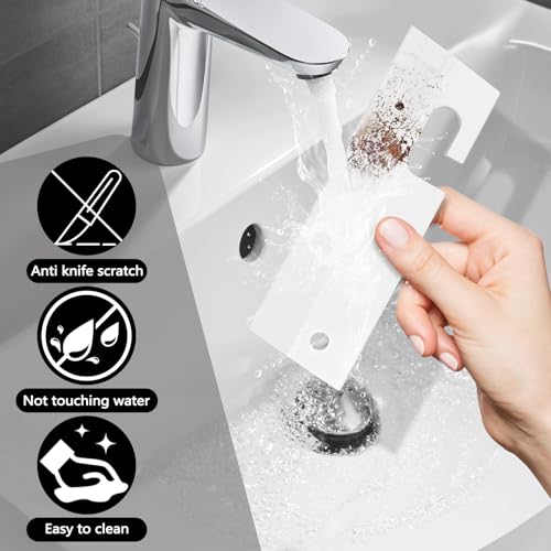 3 Pieces Mini Soft Silicone Window Squeegee, Hand Water Scraper with Hanging Hole, Small Mirror Cleaning Squeegee for Shower Glass Car Bathroom Dink Countertop (White) - color: White