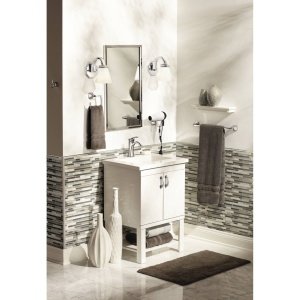 Moen Voss Collection Brushed Nickel Bathroom Hand Towel Ring, Wall Mounted Open Towel Ring, YB5186BN - color: Brushed Nickel, size: 11.61 x 2.83 x 6.81 inches