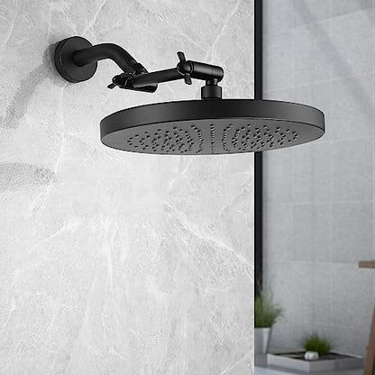 Black Shower Arm, Shower Head Extender Arm with Universal Connection to Shower Heads, Anti-Leak Tool-Free Installtion, Shower Exetension (5 Inch, Matte Black) - color: Matte Black, size: 5 Inch