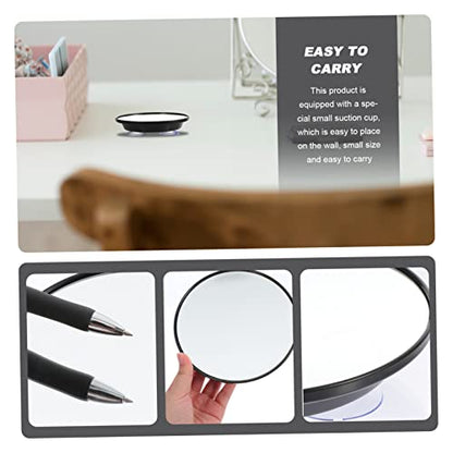1pc Magnifying Beauty Mirror Suction Cup Mount Compact for Bathroom Makeup Vanity Cosmetics Lighted - size: 15.00X15.00X3.00CM