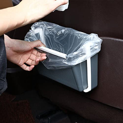 Tissting Hanging Folding Mini Trash Can, 4L Tiny Wall Mounted Waste Garbage Bin Under Sink Plastic Small Collapsible Wastebasket for Cabinet Door, Kitchen, Car(Grey) - color: Gray