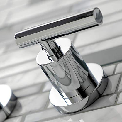Kingston KS8121CML Wall Mount Bathroom Faucet, Polished Chrome - color: Polished Chrome