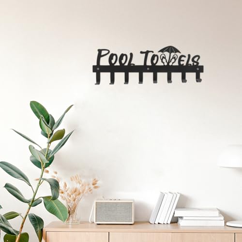 LIFKOME Wall Hooks for Hanging Heavy Duty Iron Coat Rack Towel Rack Modern Wall Mount Coat Hanger Multiple Hooks